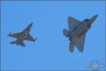 Lockheed F-22A Raptor   &  F-16D Viper - Edwards AFB Airshow 2005 [ DAY 1 ]
