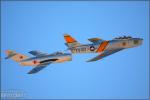 North American F-86F Sabre   &  MiG-15 - Nellis AFB Airshow 2007 [ DAY 1 ]