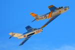 North American F-86F Sabre   &  MiG-15 - Nellis AFB Airshow 2011 [ DAY 1 ]