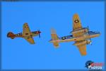 Curtiss P-40N Warhawk   &  B-25J Mitchell - Apple Valley Airshow 2013