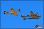 North American P-51D Mustang   &  P-38J Lightning - Apple Valley Airshow 2013