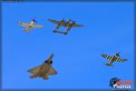 United States Air Force Heritage Flight - Planes of Fame Airshow 2014 [ DAY 1 ]