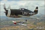 Republic P-47G Thunderbolt   &  P-51D Mustang - Air to Air Photo Shoot - May 7, 2005