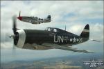 Republic P-47G Thunderbolt   &  P-51D Mustang - Air to Air Photo Shoot - May 7, 2005