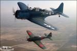 Douglas SBD-5 Dauntless   &  A6M5 Zero - Air to Air Photo Shoot - December 3, 2005