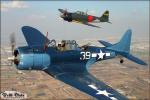 Douglas SBD-5 Dauntless   &  A6M5 Zero - Air to Air Photo Shoot - December 3, 2005