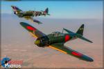 Mitsubishi A6M5 Zero   &  Spitfire MkIXe - Air to Air Photo Shoot - May 19, 2006