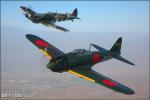 Supermarine Spitfire MkIXe   &  A6M5 Zero - Air to Air Photo Shoot - May 19, 2006