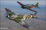 Supermarine Spitfire MkIXe   &  A6M5 Zero - Air to Air Photo Shoot - May 19, 2006