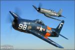 Grumman F8F-2 Bearcat   &  F4U-1A Corsair - Air to Air Photo Shoot - January 6, 2007