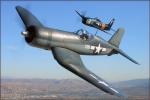 Grumman F8F-2 Bearcat   &  F4U-1A Corsair