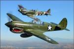 Curtiss P-40N Warhawk   &  Spitfire MkIXe - Air to Air Photo Shoot - January 6, 2007