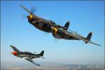 Lockheed P-38J Lightning   &  P-51D Mustang - Air to Air Photo Shoot - March 31, 2007