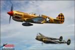 Curtiss P-40N Warhawk   &  P-38J Lightning - Air to Air Photo Shoot - April 25, 2012