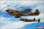 Curtiss P-40N Warhawk   &  P-38J Lightning - Air to Air Photo Shoot - April 25, 2012