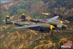 Curtiss P-40N Warhawk   &  P-38J Lightning - Air to Air Photo Shoot - April 25, 2012