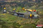 Curtiss P-40N Warhawk   &  P-38J Lightning - Air to Air Photo Shoot - April 25, 2012