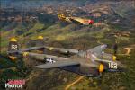 Curtiss P-40N Warhawk   &  P-38J Lightning - Air to Air Photo Shoot - April 25, 2012