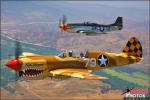 Curtiss P-40N Warhawk   &  P-51D Mustang - Air to Air Photo Shoot - July 7, 2012