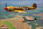 Curtiss P-40N Warhawk   &  P-51D Mustang - Air to Air Photo Shoot - July 7, 2012