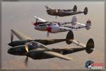 Lockheed P-38 Lightning  Formation - Air to Air Photo Shoot - May 4, 2013