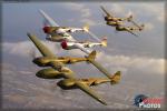 Lockheed P-38 Lightning  Formation - Air to Air Photo Shoot - May 4, 2013