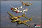 Lockheed P-38 Lightning  Formation - Air to Air Photo Shoot - May 4, 2013