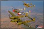 Lockheed P-38 Lightning  Formation - Air to Air Photo Shoot - May 4, 2013