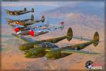 Lockheed P-38 Lightning  Formation 