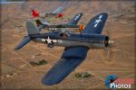 Vought F4U-1A Corsair   &  P-51D Mustangs - Air to Air Photo Shoot - October 10, 2015