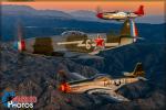 Yakovlev Yak-3 -  P-51D Mustangs - Air to Air Photo Shoot - October 10, 2015