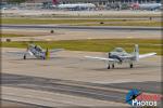 North American T-28B Trojan   &  P-51D Mustang - Lyon Air Museum: Ramp Day - January 30, 2016