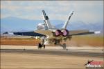 Featuring: US Navy and Marine F/A-18C/D Hornets and F/A-18E/F Super Hornets along with the USN Flight Demonstration Team Blue Angels on the flight line of the Naval Air Facility El Centro during a standard day of launches and recoveries at the base.