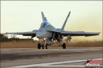 Featuring: US Navy and Marine F/A-18C/D Hornets and F/A-18E/F Super Hornets along with the USN Flight Demonstration Team Blue Angels on the flight line of the Naval Air Facility El Centro during a standard day of launches and recoveries at the base.